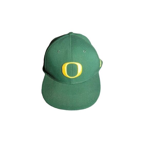 Oregon Ducks Hat Adult OSFM Green Yellow Nike DriFit Football Baseball Cap - Picture 3 of 5